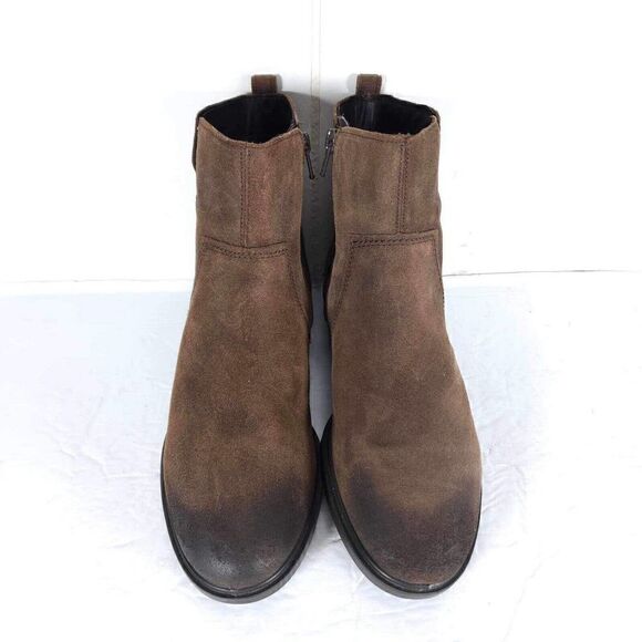 Ecco Women’s Touch 15 US 8 Brown Leather Side Zip Ankle Booties Boots - Picture 3 of 12